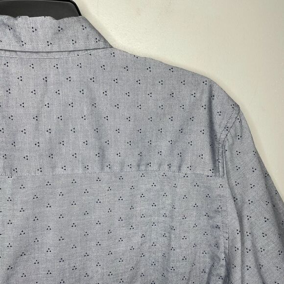 COASTAL Shirt Mens Medium M Button-Up Geometric Print EUC Cotton-Blend - Picture 5 of 7